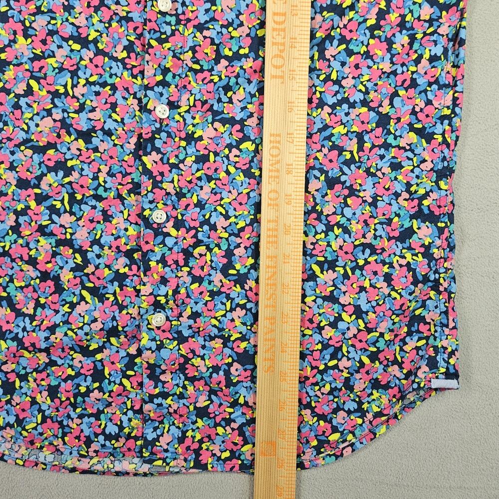 Bonobos Button Down Shirt Mens Medium Stretch Slim Fit Floral Short Sleeve Prep - Picture 11 of 12